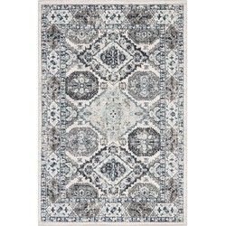 Safavieh Modern Chic Indoor Woven Area Rug, Madison Collection, MAD925, in Light Grey & Blue, 122 X 183 cm