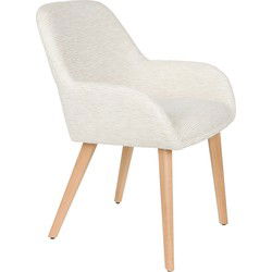 Housecraft Living Loua Eetkamerstoel Off-White - Set van 2