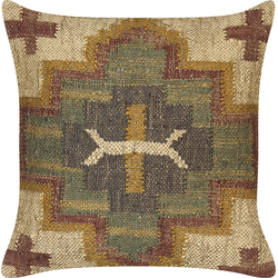 Beliani PULICAT - Sierkussen-Multicolor-Jute