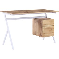 Beliani ASHLAND - Bureau-Lichte houtkleur-MDF