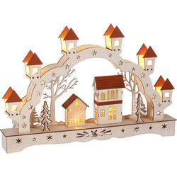 Monzana Kerstboog Winterdorp Led Warm wit