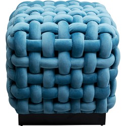 Kruk Weave Square Blauw 47x47cm