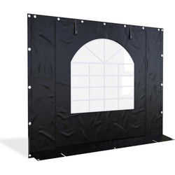 PVC zijwand boograam en ritsen 3m-220cm hoog-kies je kleur