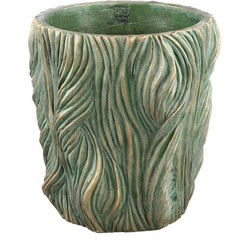 PTMD Bloempot Alexio - 40x40x40 cm - Cement - Groen