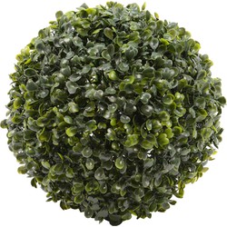 Everlands Buxus bol kunstplant - klein - D22 cm - groen - kunststof - Kunstplanten