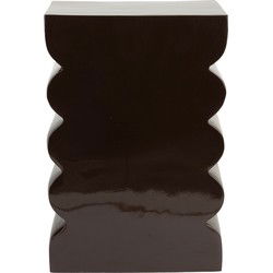 Zuiver Curves Krukje/ Bijzettafeltje Shiny Brown