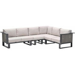 Garden Impressions Gabon hoek loungeset 4-delig R taupe