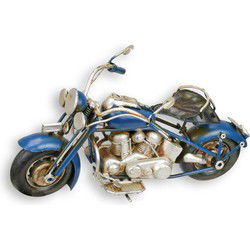 A TIN MODEL OF A MOTORCYCLE