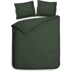 Heckett & Lane Dekbedovertrek Diamante Calla Green 260 x 200 220 cm + 2 slopen 60 x 70 cm