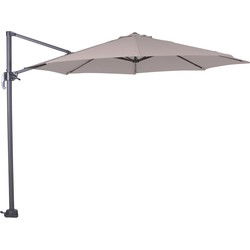 Hawaii parasol S - Ø300 cm - carbon black - zand