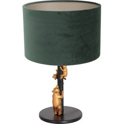 Anne Light and home tafellamp Animaux - zwart - metaal - 20 cm - E27 fitting - 8233ZW