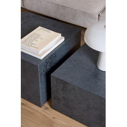 Salontafel Antraciet MDF - Vierkant 58x58x40cm - Lima