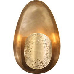 Anne Lighting - wandlamp - Brassi - brons - metaal - design lamp - E27 - 3680BR