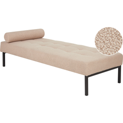 CHINON - Chaise longue - Beige - Bouclé