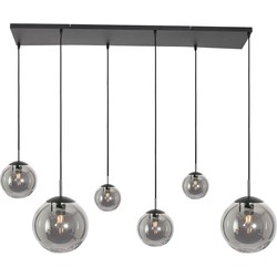 Zeslichts hanglamp Steinhauer Bollique Smoke glas