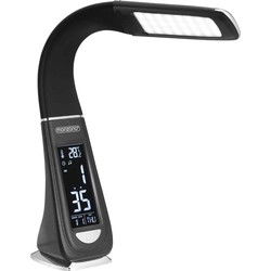 LED tafellamp - 4in1 lamp - kalender - klok - thermometer - zwart