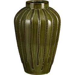 Mica Decorations Vaas Cathy - 24x24x35 cm - Keramiek - Groen