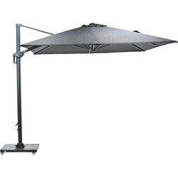 Garden Impressions Hawaii Big Pole parasol -3x4 m-telesc.- royal black