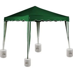 Partytent verzwaringsset van 4 stuks, kleur wit