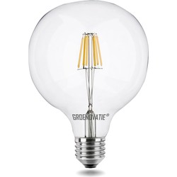 Groenovatie E27 LED Filament Globelamp 6W Warm Wit Dimbaar 125mm
