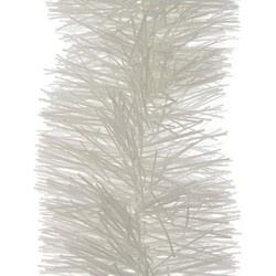 4x Kerst lametta guirlande winter wit 10 cm breed x 270 cm kerstboom versiering/decoratie - Kerstslingers