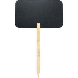 Krijtbordje rechthoekig op- stok - H73 x D45 cm - met stift - Krijtborden