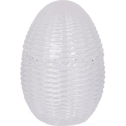 Clayre & Eef Glazen potje Ei Ø 8x12 cm Transparant Glas