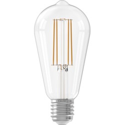 LED volglas Lang Filament Rustieklamp 220-240V 3.5W 250lm E27 ST64, Helder 2300K Dimbaar - Calex