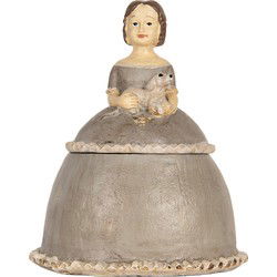 Clayre & Eef Sieradendoos Vrouw 19x16x22 cm Beige Kunststof