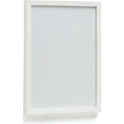 Kave Home - Neale houten fotolijst met witte afwerking 29,8 x 39,8 cm