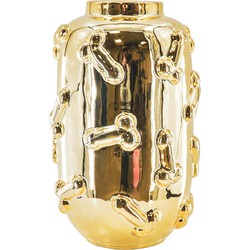 Vase - Dick - Ceramics - Gold - 17x17x27cm