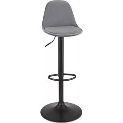 FINLEY verstelbare kruk 45x45x87-107 cm Grijs