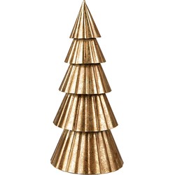 Clayre & Eef Kerstdecoratie Kerstboom 30 cm Goudkleurig Ijzer