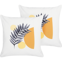 VIOZENE - Tuinkussen set van 2 - Wit - 45 x 45 cm - Polyester