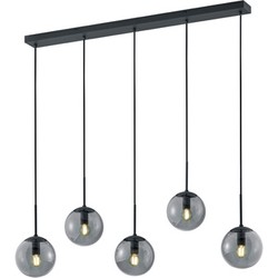 Moderne Hanglamp  Balini - Metaal - Grijs