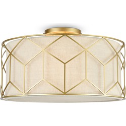 Maytoni - Plafondlamp Messina - Goud - Ø43