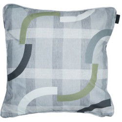 Sierkussen met paspel ca. 50x50 cm Tess sage (4 stuks)