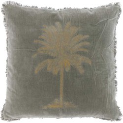 Unique Living - Kussen Palm 45x45cm Chateau Grey