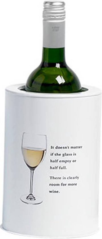 Cosy&Trendy Stylish White wijnkoeler - Ø 13 x H 18,5 cm - 