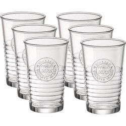Bormioli Rocco Waterglazen - Set van 6x - transparant - 300 ml - glas - Drinkglazen