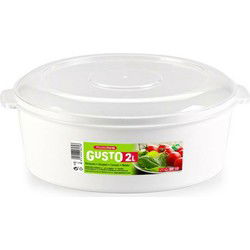 PlasticForte Magnetronschaal - 2L - wit - kunststof - BPA vrij - Magnetronbakken