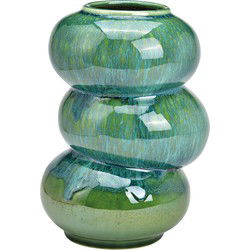 Vaas van porselein groen (B/H/D) 16x25x16cm