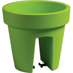 Prosperplast plantenpot - kunststof - lime groen - 5L - D25 x H22,5 cm - Plantenpotten