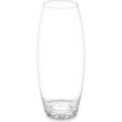 Giftdecor Bloemenvaas basic - transparant glas - D16 x H37 cm - boeketvaas - 5 liter - Vazen