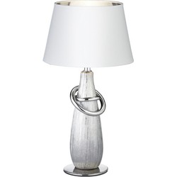 Moderne Tafellamp  Thebes - Kunststof - Zilver