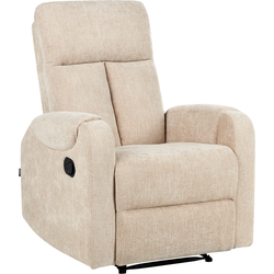 Beliani SOMERO - TV-fauteuil-Beige-Polyester