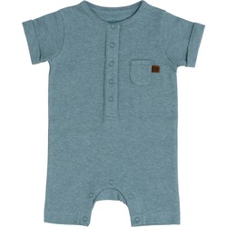Baby's Only Boxpakje korte mouw Melange - Stonegreen - 68 - 100% ecologisch katoen