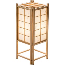 Fine Asianliving Japanse Tafellamp Shoji Rijstpapier Hout Naturel -