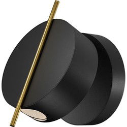 Maytoni - Wandlamp Nuance - Aluminium - Zwart en messing