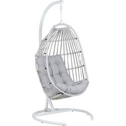 SESIA - Hangstoel - Lichtgrijs - Polyester